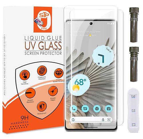 Image of STP FEEL (Pack of 2 Premium Curved UV Tempered Glass for Oppo Reno 8T 5G (6.7 Inch) Advanced Border Less Full Screen Coverage Screen Protector Guard with Installation Kit