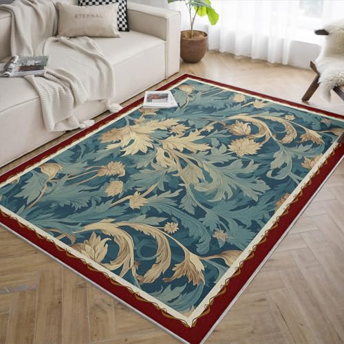 Tapis pour salon lavable 160x220cm au design traditionnel délicat - 5
