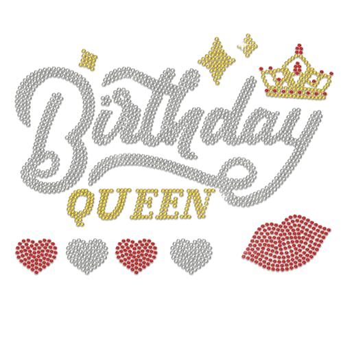 MAYJOYDIY Birthday Queen Iron On Transfers
