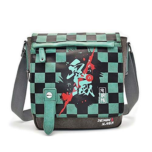 JinYiny Demon Slayer: Kimetsu no Yaiba Bolso de hombro Anime Cosplay Messenger Bag School Handbag Crossbody Bag