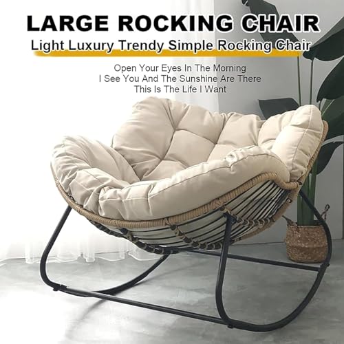 Chaise à bascule ergonomique contre le mal de dos avec coussin doux