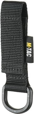 M-Tac Key Holder for Belt with D-Ring Key Clip - Tactical Key Chains for Mens - Molle Military Key Keeper (Black)