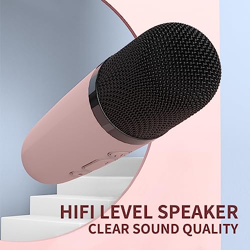 Image of Mini Karaoke Machine for Kids, Portable Bluetooth Speaker with Wireless Microphone,Kids Music Player Toys for Girls and Boys,3,4, 5, 6, 7, 8+ Years Old, Teens Birthday (Pink-Cat)