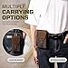 Hengwin Genuine Leather Cell Phone Holster Belt Holder Belt Clip Pouch Case Fit for iPhone 17 Pro Max 16 Plus 15 Pro Max 14 Plus 13 Pro Max 12 Pro Max Samsung Galaxy S24+ S23 Ultra A55 (Retro Brown)