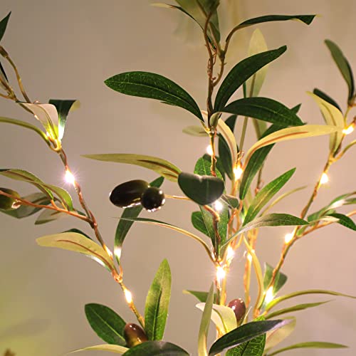 18Inch Fairy Tale Lamp Beads, Artificial Olive Tree, Artificial Plant Tree, Artificial Tree Suitable For Indoor And Outdoor Lighting, Holiday, Birthday Party, New House Decoration #TOP2