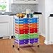 Yaheetech 20 Drawers Rolling Storage Cart Multipurpose Movable Organizer Cart Tools Scrapbook Paper Organizer on Wheels, Multicolor