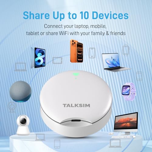 Image of UFO Mobile Hotspot with 1GB Data, 4G LTE Portable WiFi Hotspot Device MiFi, Support AT&T, T-Mobile, Verizon Network |10 Devices, USA Coverage, No SIM Require, No Contract (Black, 1GB)
