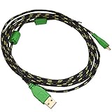 SCUF 10ft Braided Charging Cable for Xbox One and Playstation 4 (Green)