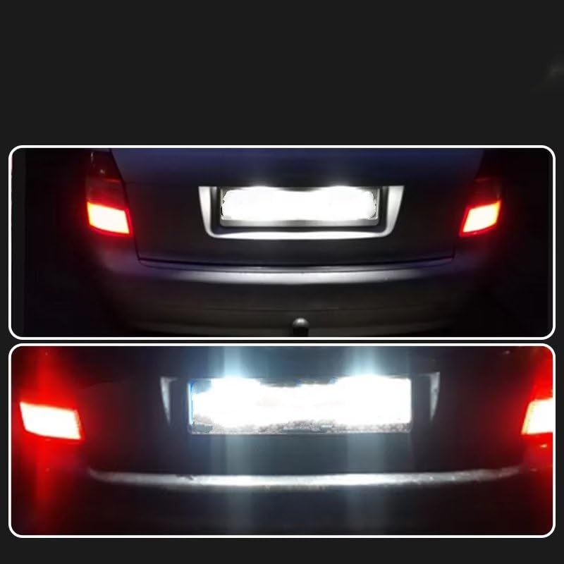 Luz de matrícula clara para viajes nocturnos seguros en Audi Q5 y TT 5