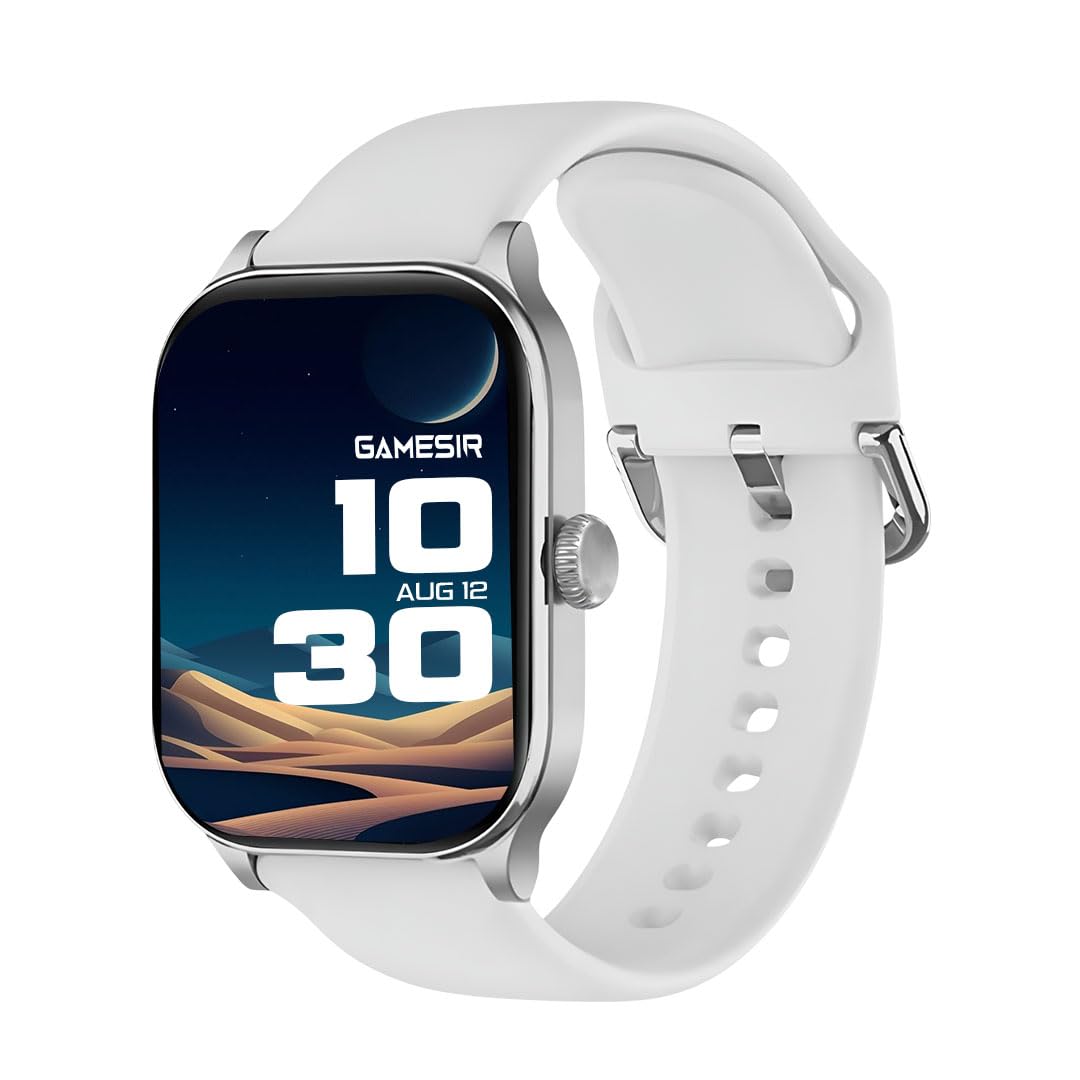 GameSir NeoLux 1.96” HD Display Smartwatch for Men & Women 2025 with 110+ Sports Modes, Heart Rate, Sleep Monitor, IP68 Waterproof, Answer/Make Calls for Android & iOS (White)-image-31