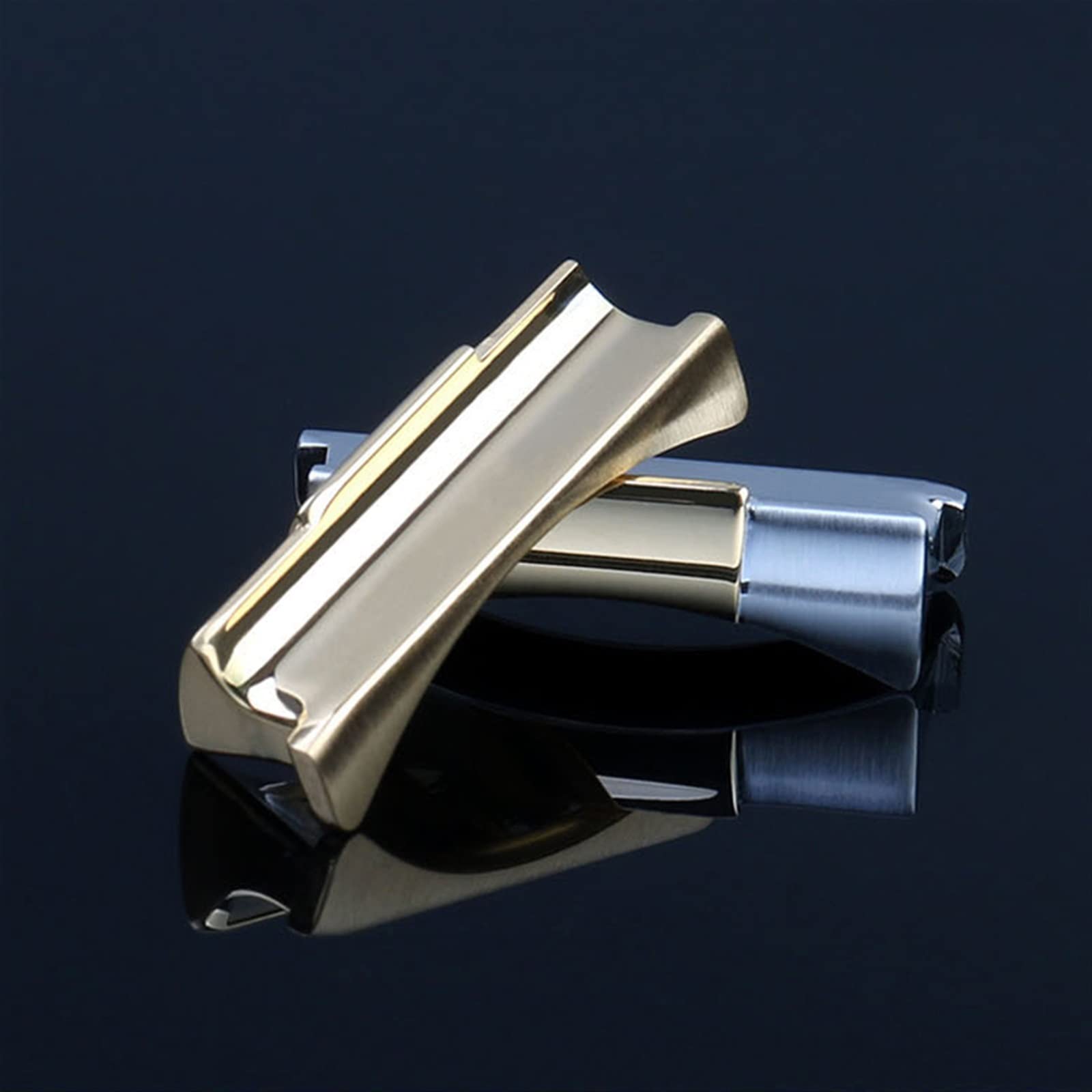 GUMMMY 20 mm masywne zakrzywione stalowe ogniwo czołowe tylko do zegarka Rolex pasek gumowy skórzany pasek bezszwowe połączenie, 20mm, Agat