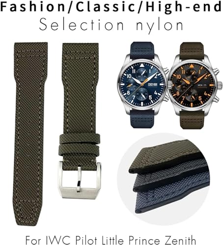 Correa de nylon de 20 mm de 21 mm compatible con reloj de lona textil 3