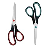 Scissors, 2 Pack 7.5 inch Scissors for Office and Home, Scissor All Purpose for School Fabric Craft Supplies Use