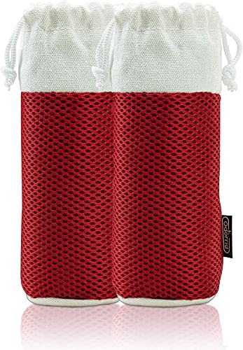 Bolsa Ambientador para Zapatos - Carbón Activo de Bambú (2x200g) - Absorbente de Olor y Humedad | Bolsa de Purificación de Aire | - Deshumidificador Natural para Zapatero | por Stimio