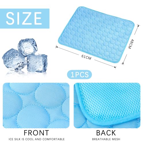 Kühlmatte für Hunde Katzen, Selbstkühlende Matte Katze,Hundekühlmatte Selbstkühlend,Kühldecke für Katzen Summer Pet Ice Pad,Die Innovative Kühlmatte Atmungsaktive EIS für,Fußboden,Hundebett