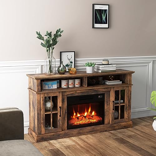 Costway Electric Fireplace Tv Stand thumb #1