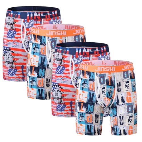 Calzoncillos tipo bóxer de pierna larga para hombre pack múltiple