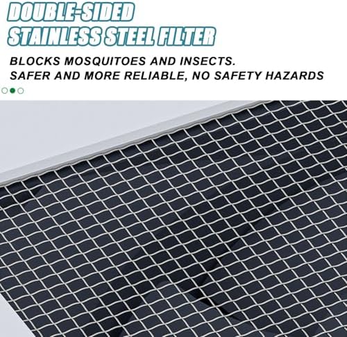Powerful Window Exhaust Fan | Punch-Free Door & Window Fan | Adjustable Length 52-140cm | 2800 RPM Speed | 85m³/h Air Volume | Ideal for Home, Kitchen, Bedroom & Office