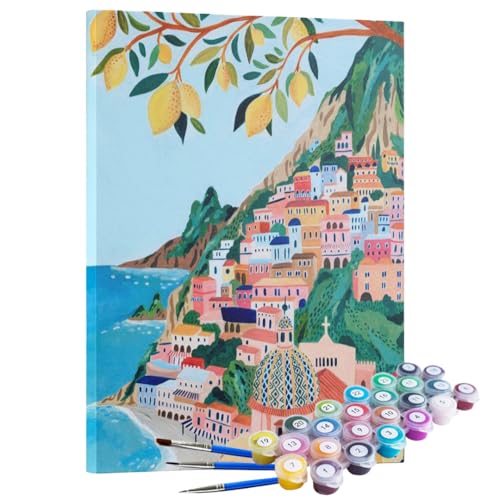 Kit Pintura Terapêutica Numerada - Costa Malfitana
