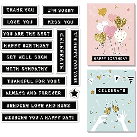 CRASPIRE Clear Rubber Stamps for Crafting Cover