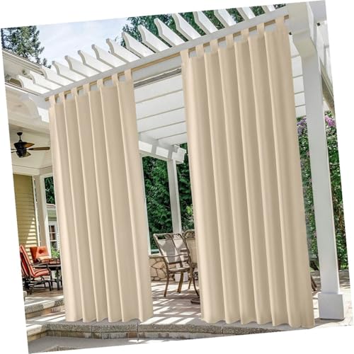 Drapé beige moderne en polyester de qualité supérieure prêt à poser