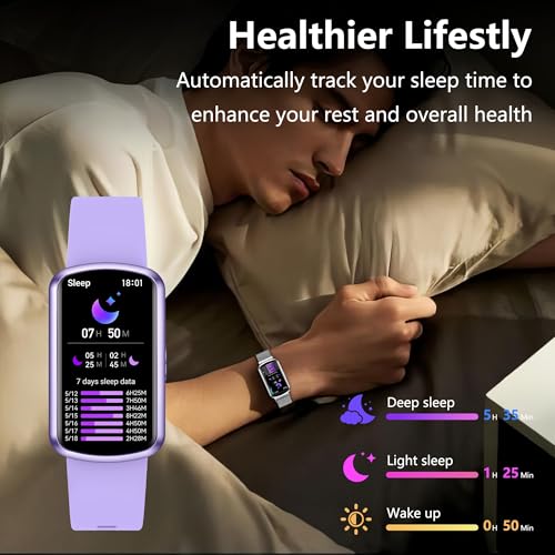 Image of Health Fitness Tracker, Smart Watch with 24 /7 Heart Rate, Activity Tracker with Blood Pressure and Blood Oxygen Monitor, 120 Sport Mode Waterproof Sleep Tracker for Women Men