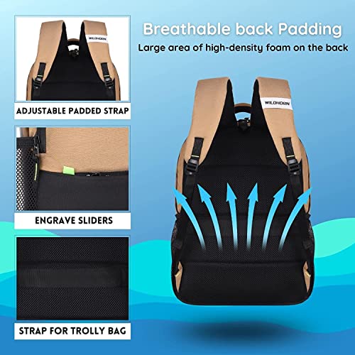 Image of WildHorn 31L Laptop Backpack for Men /Women I Fits upto 15.6 inch Laptop I Waterproof I Travel /Business /College Bookbags