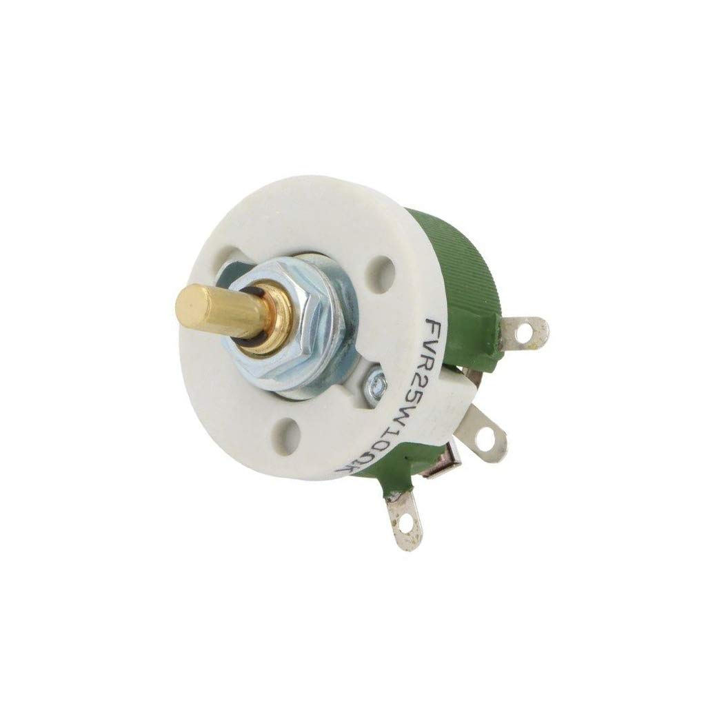 FVR25W-10R Potentiometer: axial 1-Drehung 10Ω 25W ±10% 6mm Draht L: 22mm SR PASS