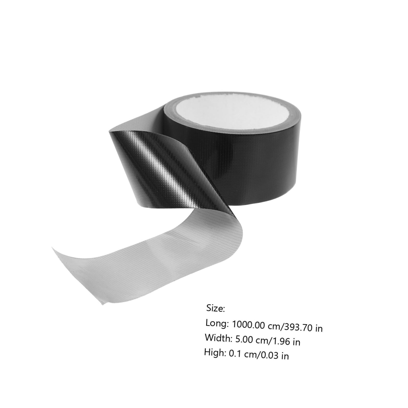 Zerodeko Cinta Fuerte Cinta Adhesiva Conducto Cinta De Reparación De Telas Cinta Autoadhesiva Cinta De Butilo Banda Alfombra Artesanía Reparar Polietileno Negro 2 Rollos*4