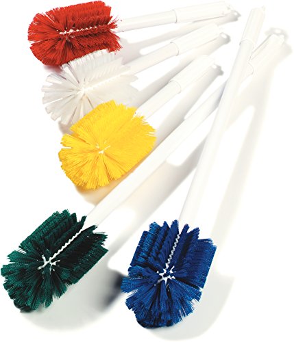 Image of CFS 4000505 Multi-Purpose Round Valve Brush, 4 inch Polyester Bristles, 16 inch Length, Red