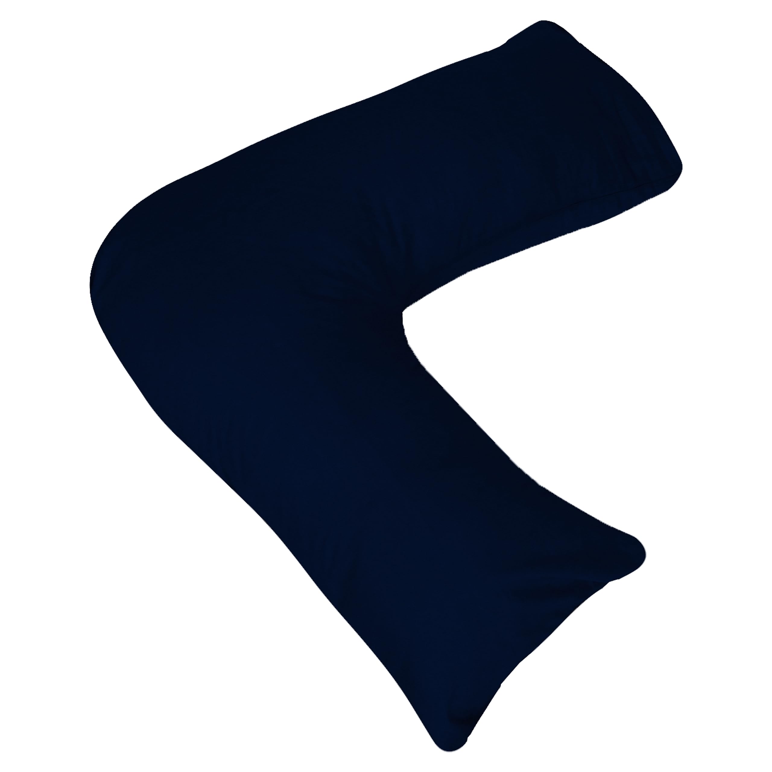 AmigoZone Orthopaedic V Shaped Pillow Nursing, Pregnency, Back Support With Free Pillow Case - Navy