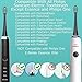 Toothbrush Heads Compatible with Philips Sonicare Electric Toothbrush, Replacement Brush Heads Fit for Sonicare 3100 4100 4300 5300 5500 6100 9000, 8 Black