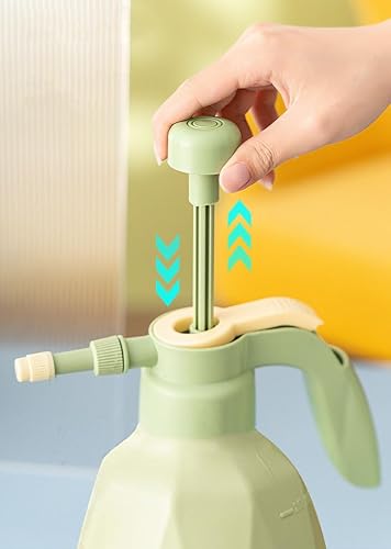 Miniatura 5 de Pulverizador de jardín de 0.5 galones, pulverizador de agua para césped y jardín, bomba de presión para plantas, verde