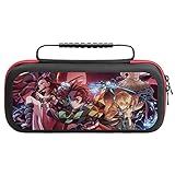 鬼滅の刃 switchケース スイッチケース スイッチ保護カバー 収納バッグ Switch対応ハードケーススイッチ 防塵 防汚 防水 耐衝撃 20枚収納ジョイコン全面保護 着脱簡単