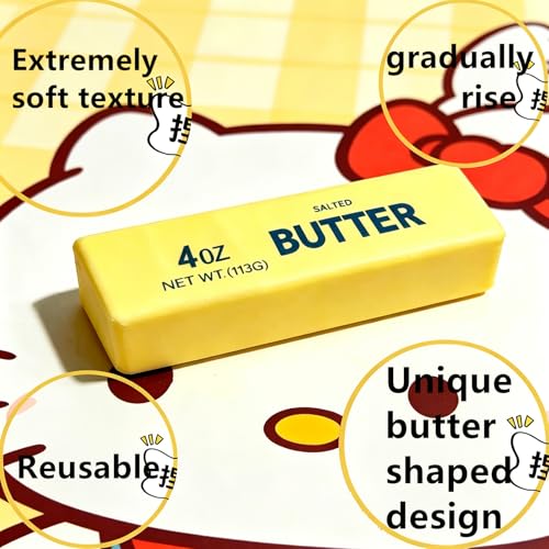 Butter Cheese Modeling Sensory Stress-Relieving Toys, with Soft, squeezable Squishy ice Nice Cube Shapes, Slow Rebound are Suitable for Children and Adults to Relieve Anxiety and Stress — view 3
