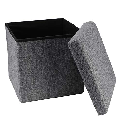 Pouf de rangement pliable L pour couettes et vêtements - 4