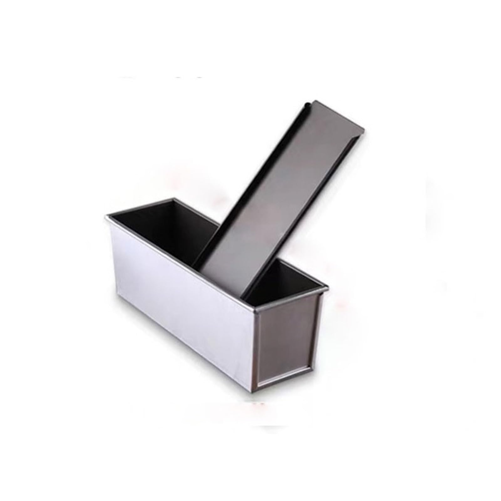 Pull Man Molde for Pan con Tapa, Rectángulo, Aleación de Aluminio, Molde for Caja de Pan Tostado Antiadherente, Capacidad de Masa de 1 Libra, for Hornear Pan Tostado Horno(32 * 10.5 * 10.8cm)