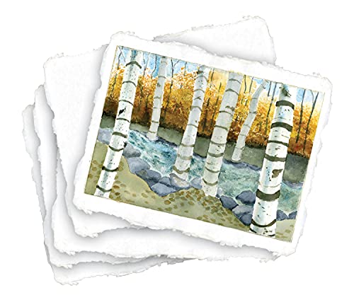 Shizen Design Punjab Watercolor Paper, 9 x 12 Inches, 140 lb, White, 25 Sheets