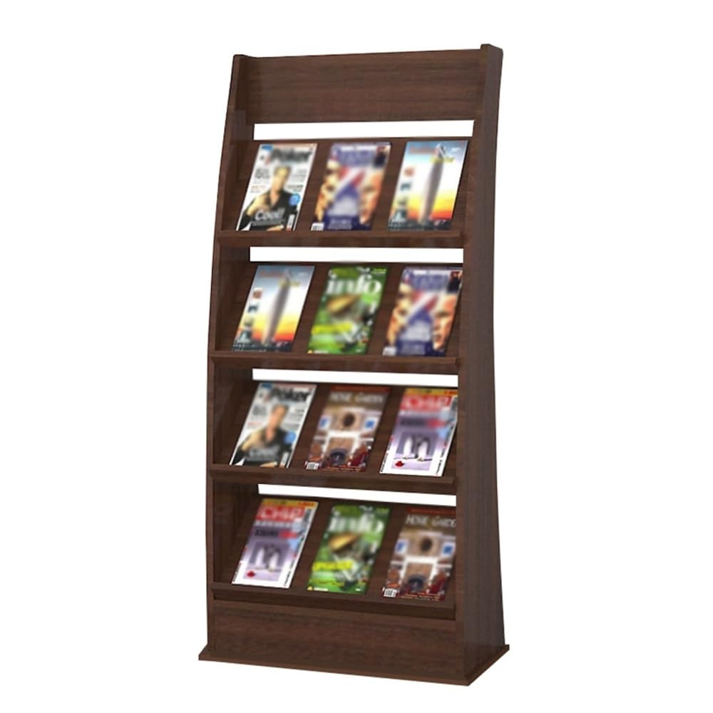 Bodenstehendes Zeitschriftenregal, klappbares , vertikales Prospektständer, Zeitungsständer Prospektständer