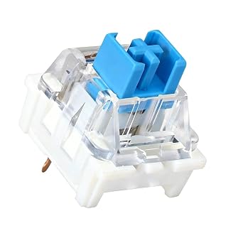 Dustproof MX Blue Switches, 10-Pack, 3-Pin Clicky RGB Switches