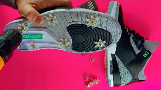 Amazon.com : Golfkicks - Spikes Kit - Turn Sneakers into Golf Shoes - Shark Tank Featured - DIY Golf Shoe Making - Add Cleats to Any Shoe - Golf Spikes - Black : Sports & Outdoors