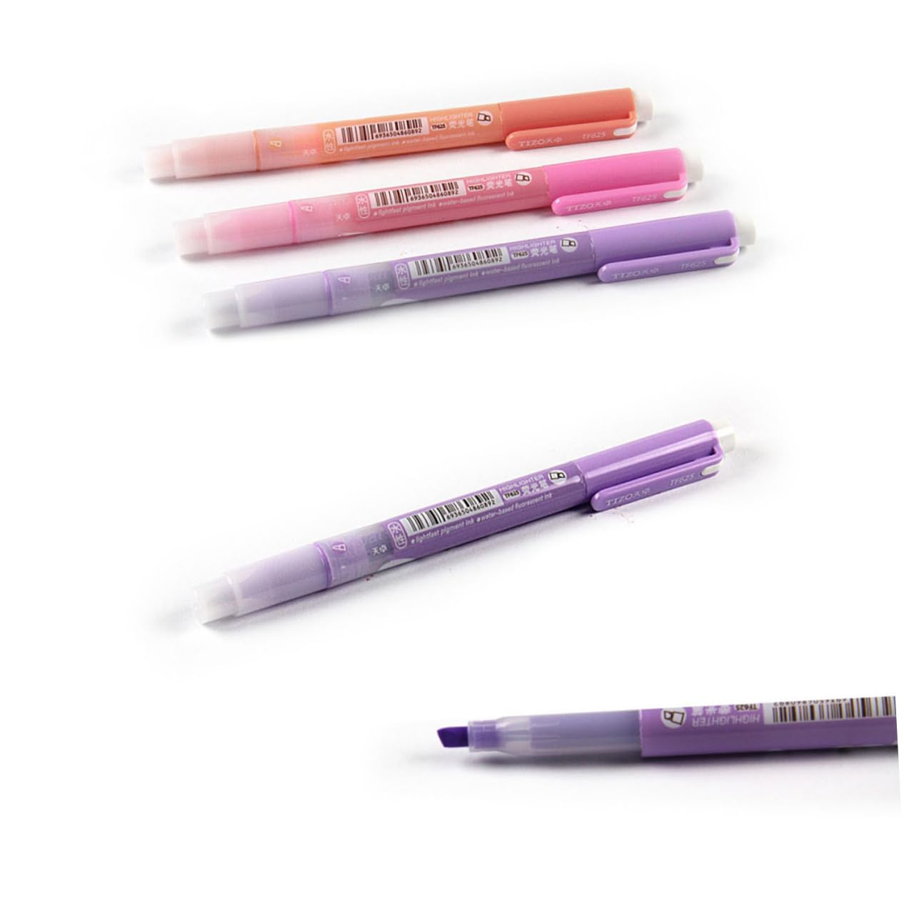 Lurrose 18pezzi Evidenziatori Doppi Fluorescente Marcatori Per e Scuola Per Note e Creativi