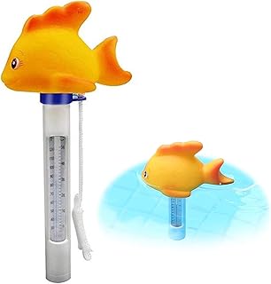 Water Thermometer - Cute Goldfish Floating Pool Thermometer,Cute Goldfish Water Temperature Thermometer for Swimming Pools Spas Hot Tubs Aquarium, Pool Accessories Xiaochi
