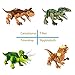 LTCtoy 12pcs Dinos Toy,Buildable Dinosaur Building Blocks Figures with Movable Jaws,Including T Rex, Velociraptor,Triceratops, etc