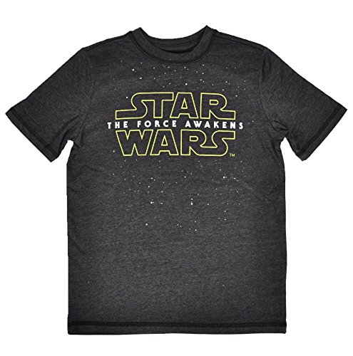 Star Wars Big Boys The Force Awakens Print Heathered T-Shirt (Logo, X-Large)