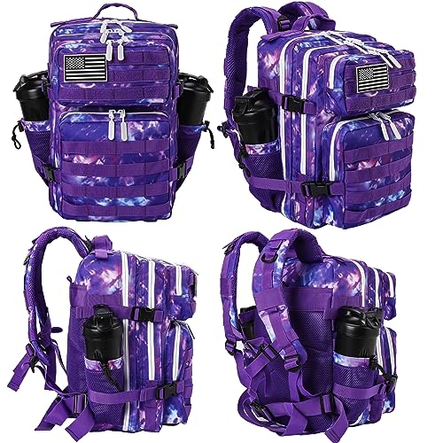 Image of LHI Tactical Military Backpack for Men and Women 25L /35L Army Assault Pack Bag Small Rucksack with Bottle Holder