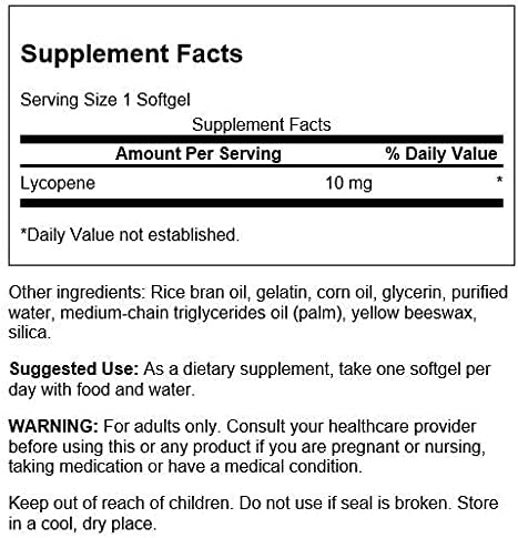 Miniatura 2 de Swanson Licopeno 10 mg 120 Sgels 3 Pack
