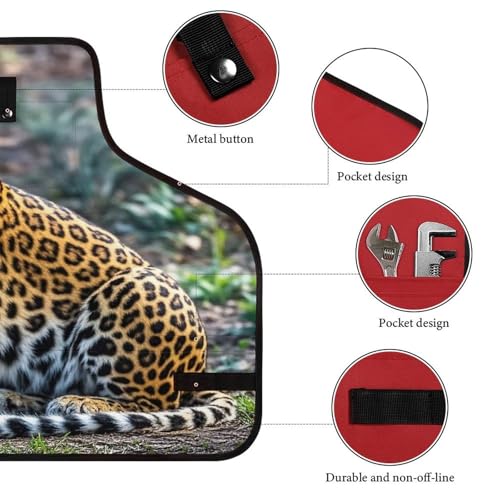 Delantal de trabajo BTCOWZRV Cool Leopard miniatura 3