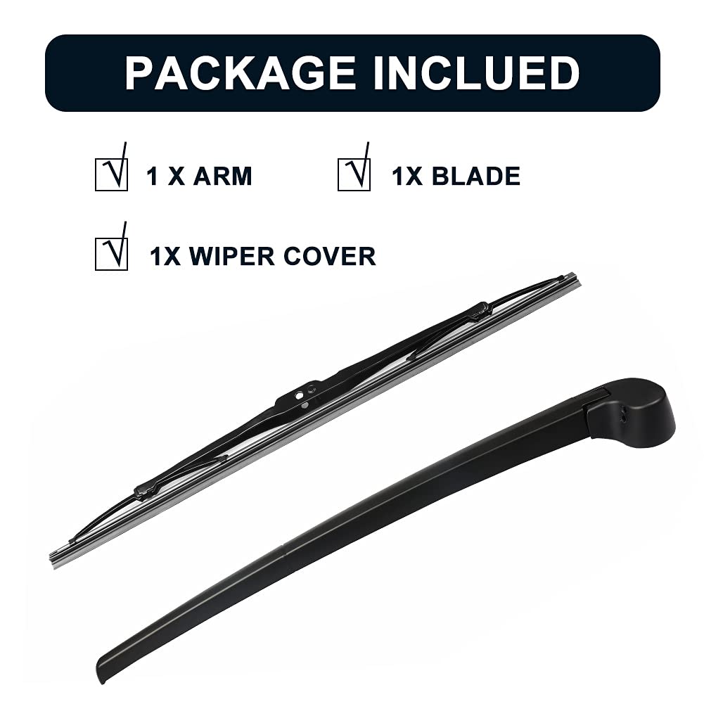 Conjunto de Limpiaparabrisas Trasero Parabrisas Trasero y Cuchilla Compatible Con Audi A3 A4