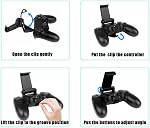 LimCryspp 2Pcs PS5 Controller Phone Clip – Adjustable Angle Foldable Mobile Holder for PlayStation 5 Wireless Controller, Smartphone Clamp & Game Bracket